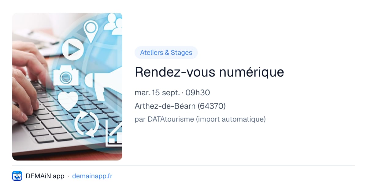 Rendez-vous numérique — Arthez-de-Béarn