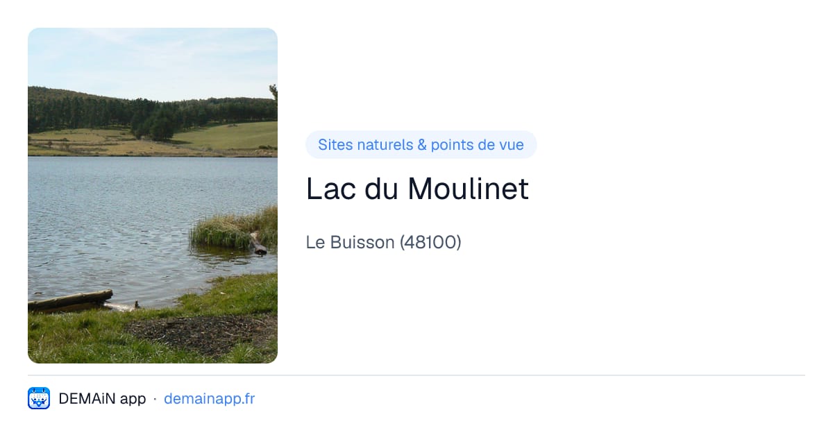 Lac du Moulinet — Le Buisson