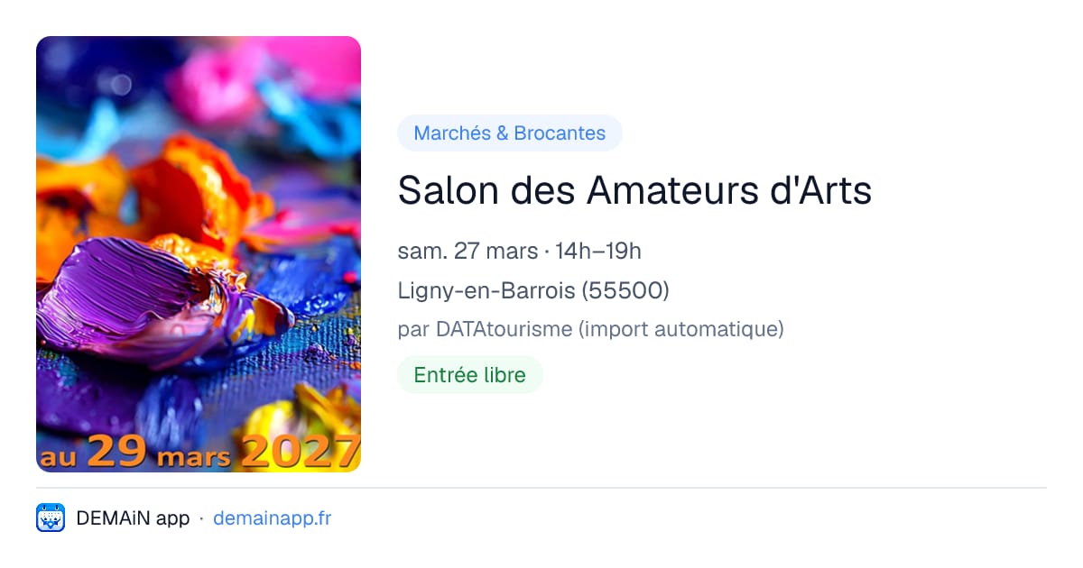 Salon des Amateurs d'Arts — Ligny-en-Barrois
