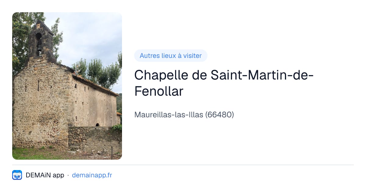 Chapelle de Saint-Martin-de-Fenollar — Maureillas-las-Illas