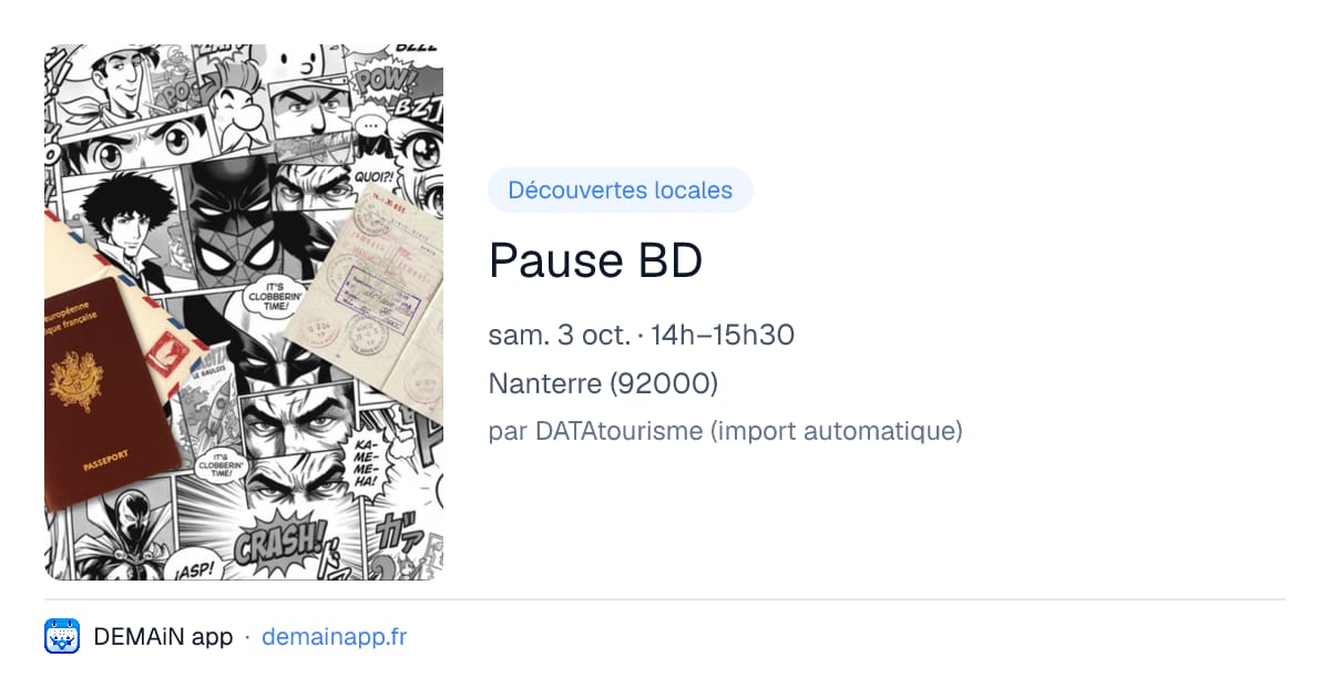 Pause BD — Nanterre