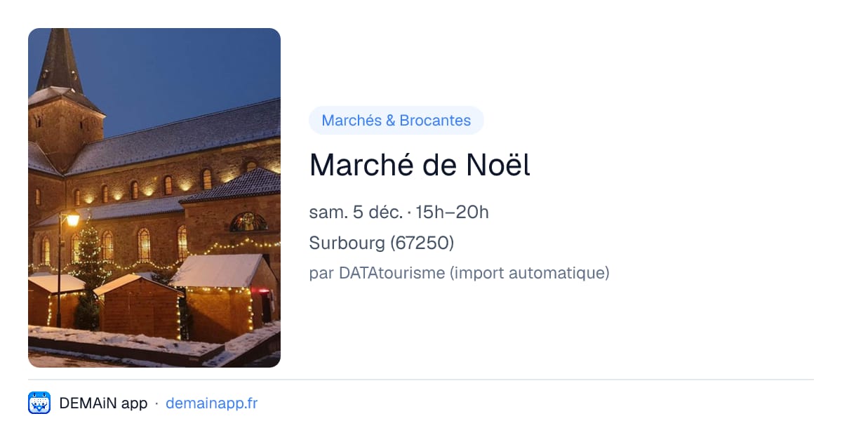 Marché de Noël — Surbourg