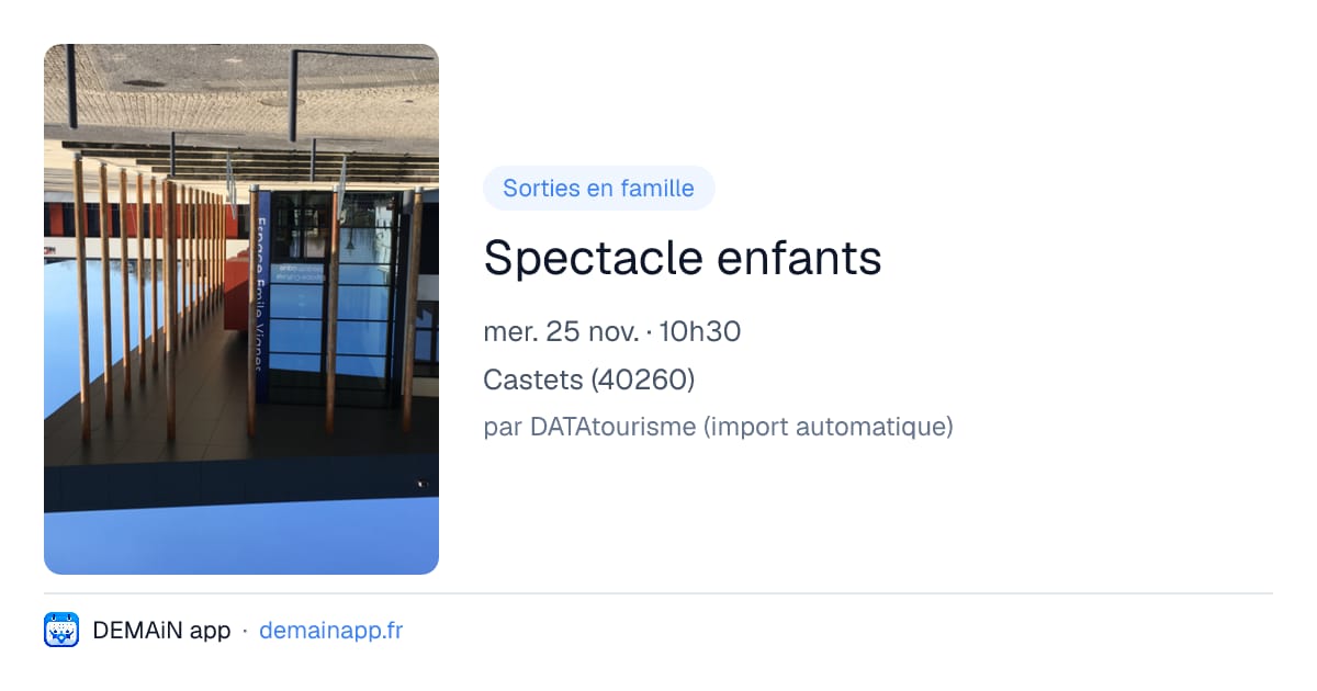 Spectacle enfants — Castets