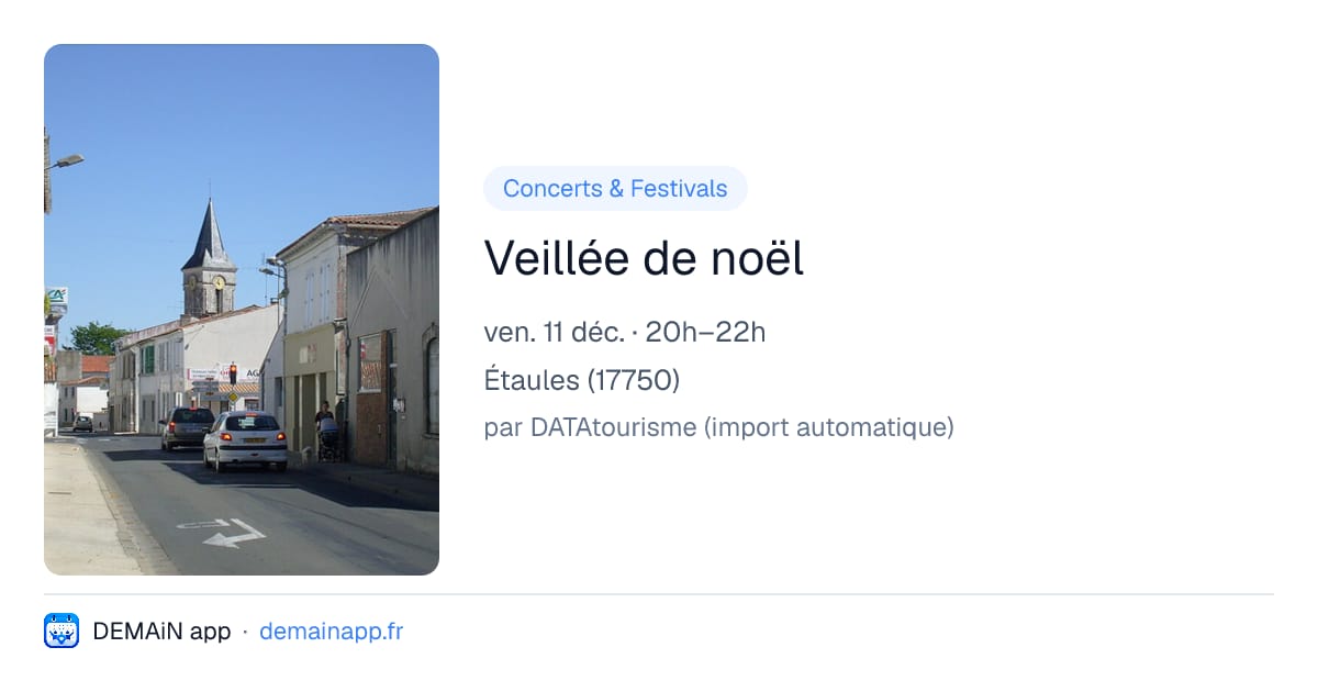 Veillée de noël — Étaules
