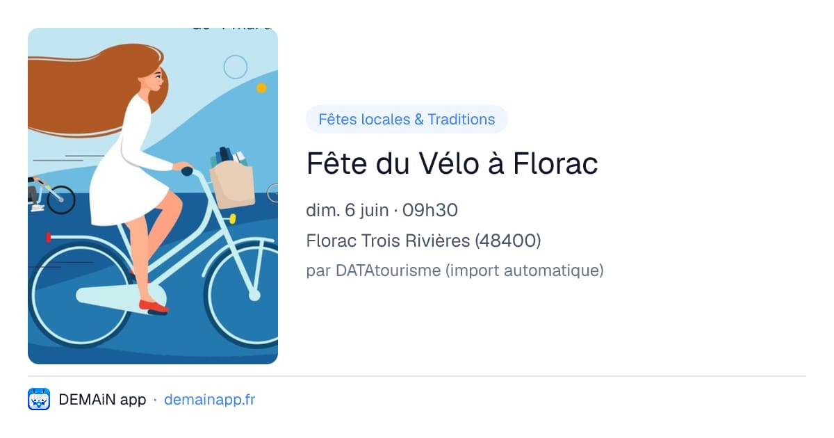 Fête du Vélo à Florac — Florac Trois Rivières