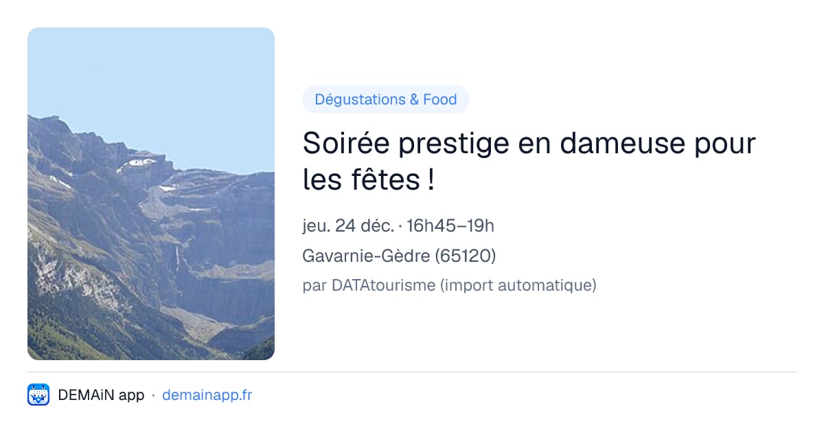 Soirée prestige en dameuse pour les fêtes ! — Gavarnie-Gèdre