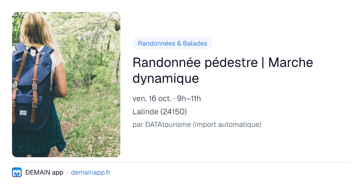 Randonnée pédestre | Marche dynamique — Lalinde