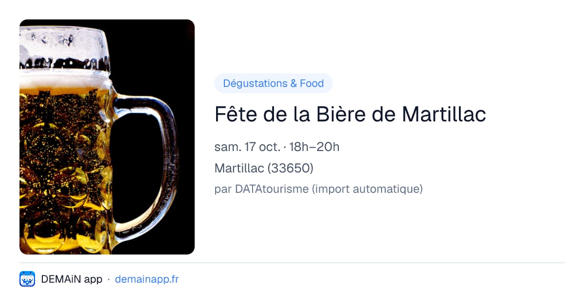 Fête de la Bière de Martillac — Martillac