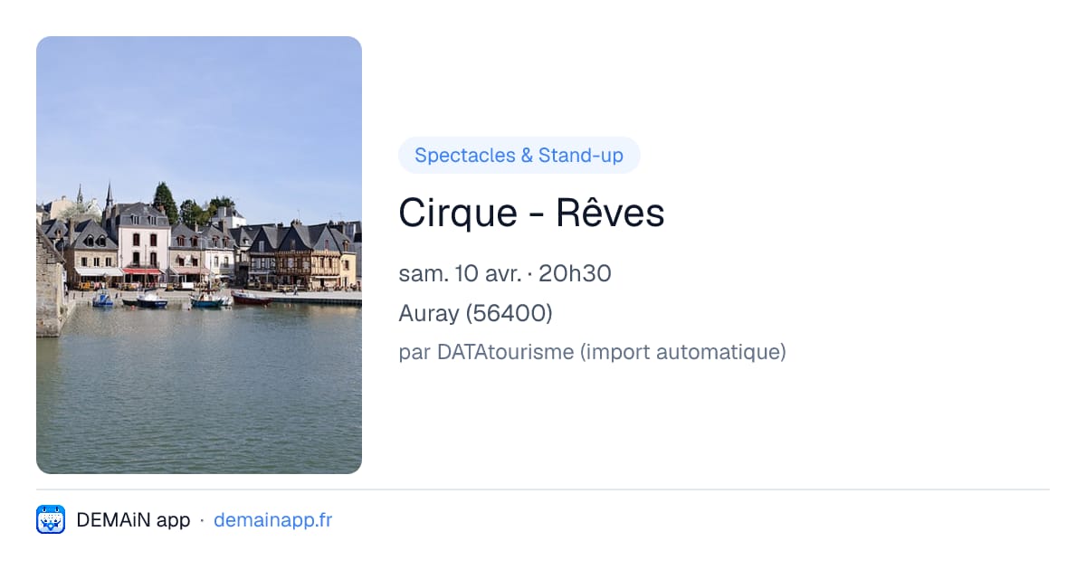 Cirque - Rêves — Auray