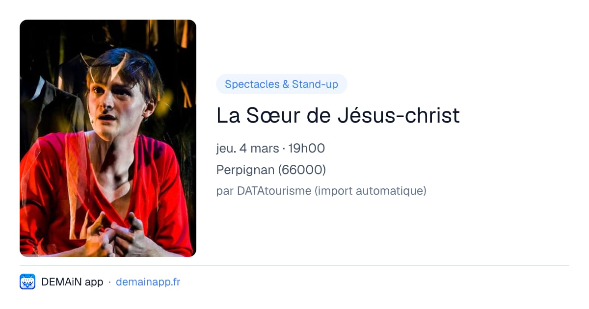 La Sœur de Jésus-christ — Perpignan