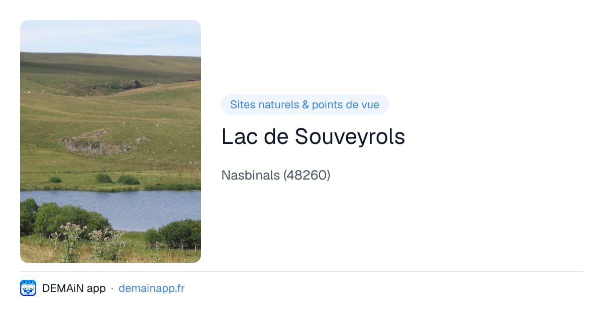 Lac de Souveyrols — Nasbinals