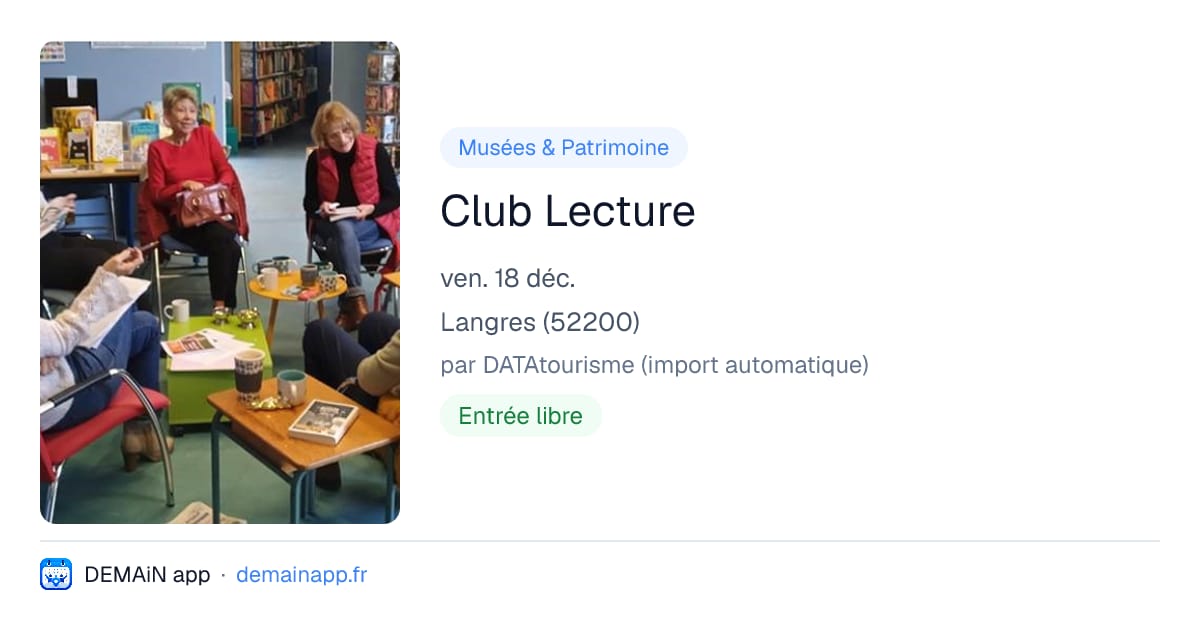 Club Lecture — Langres