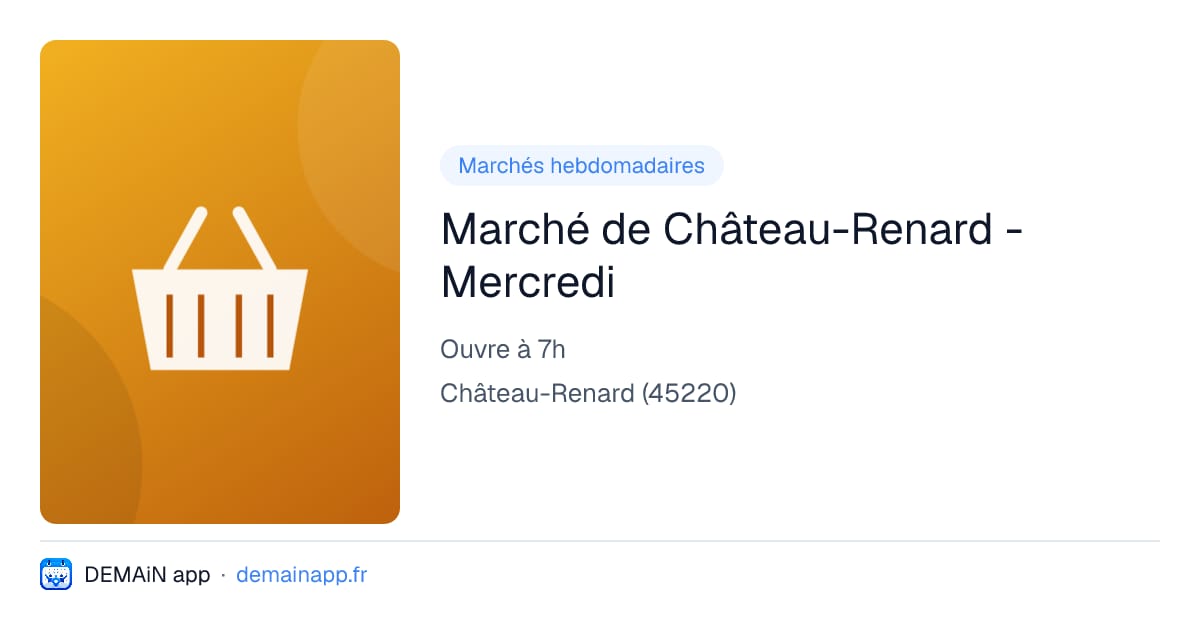 Marché de Château-Renard - Mercredi — Château-Renard