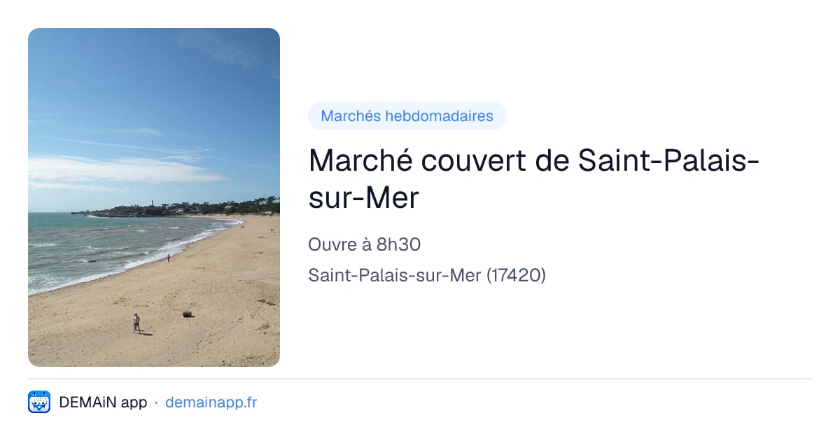 Marché couvert de Saint-Palais-sur-Mer — Saint-Palais-sur-Mer