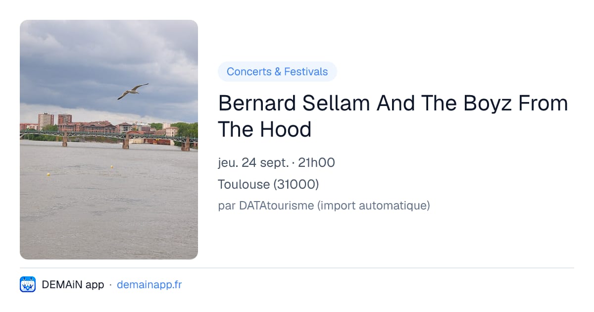 Bernard Sellam And The Boyz From The Hood — Toulouse