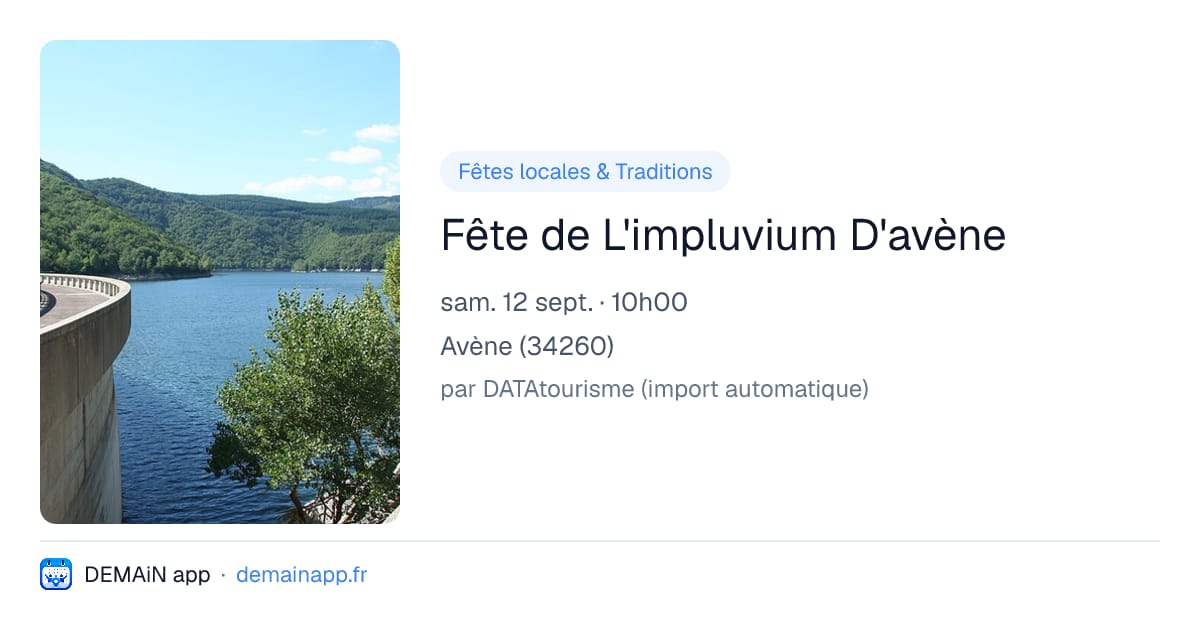 Fête de L'impluvium D'avène — Avène
