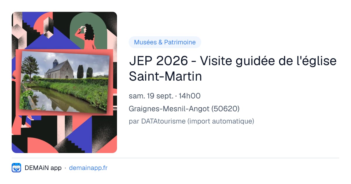 JEP 2026 - Visite guidée de l'église Saint-Martin — Graignes-Mesnil-Angot