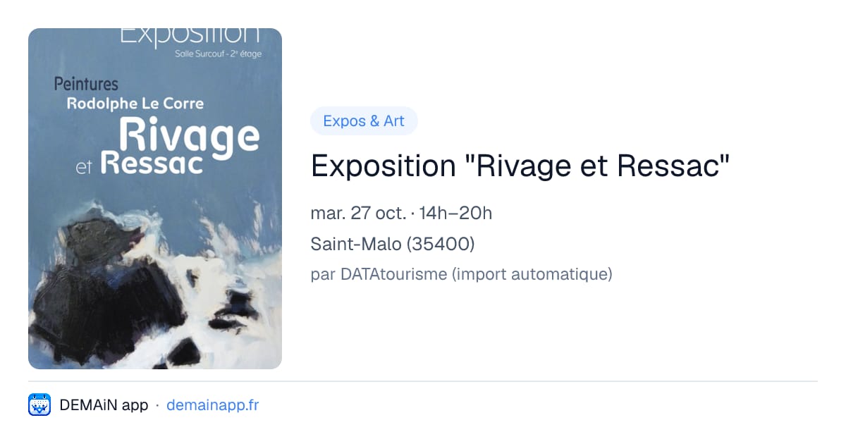 Exposition "Rivage et Ressac" — Saint-Malo
