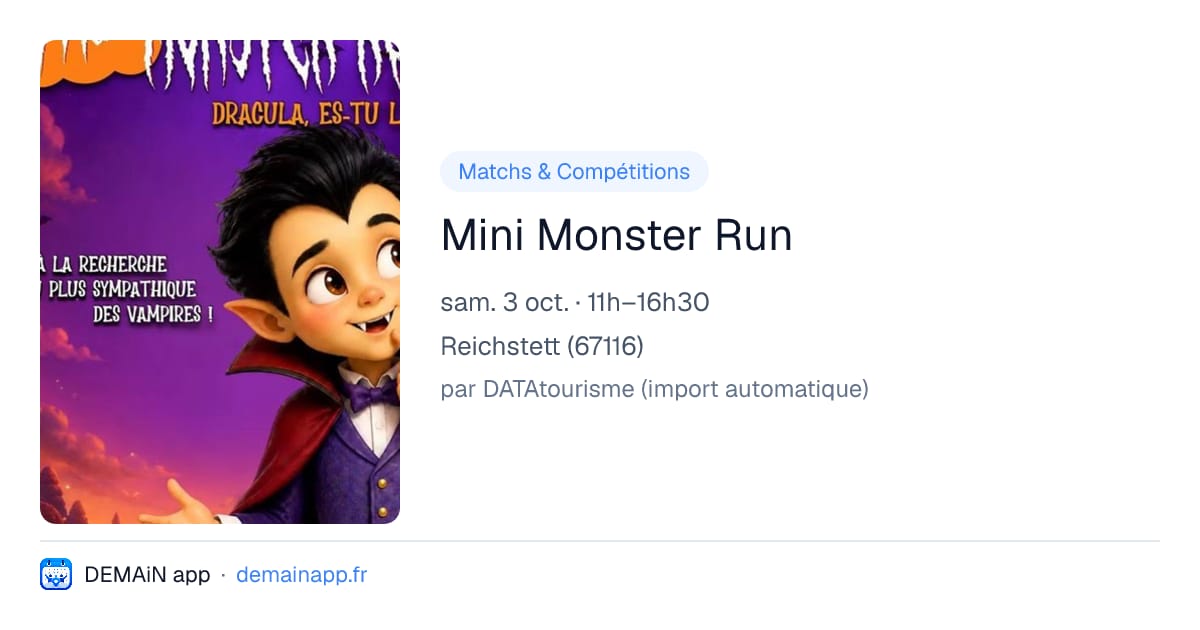 Mini Monster Run — Reichstett