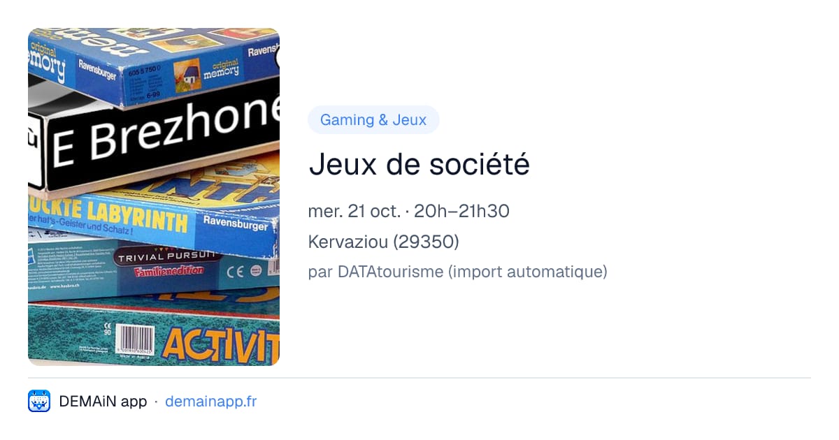 Jeux de société — Kervaziou