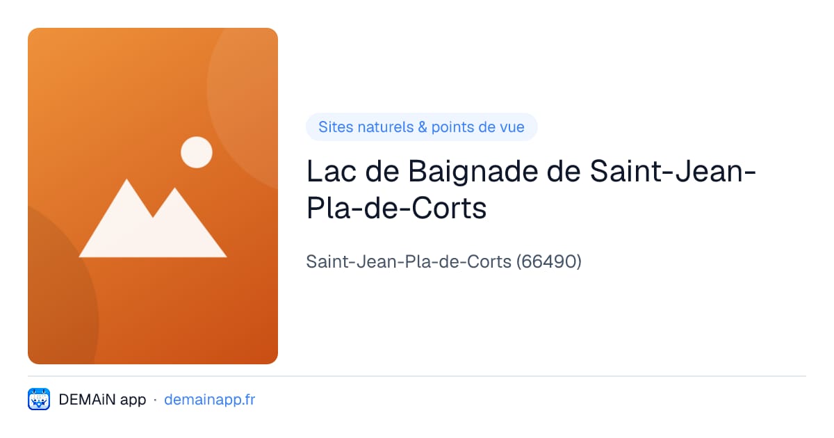Lac de Baignade de Saint-Jean-Pla-de-Corts — Saint-Jean-Pla-de-Corts