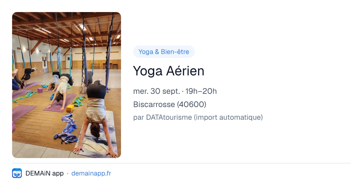 Yoga Aérien — Biscarrosse