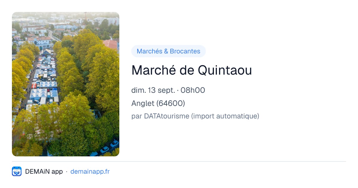 Marché de Quintaou — Anglet