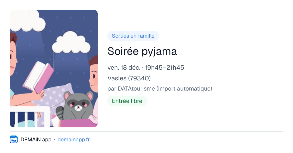Soirée pyjama — Vasles