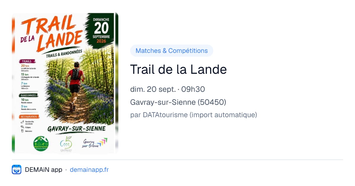 Trail de la Lande — Gavray-sur-Sienne