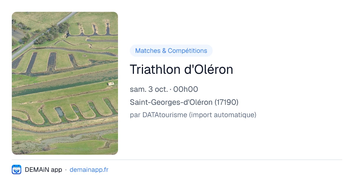Triathlon d'Oléron — Saint-Georges-d'Oléron