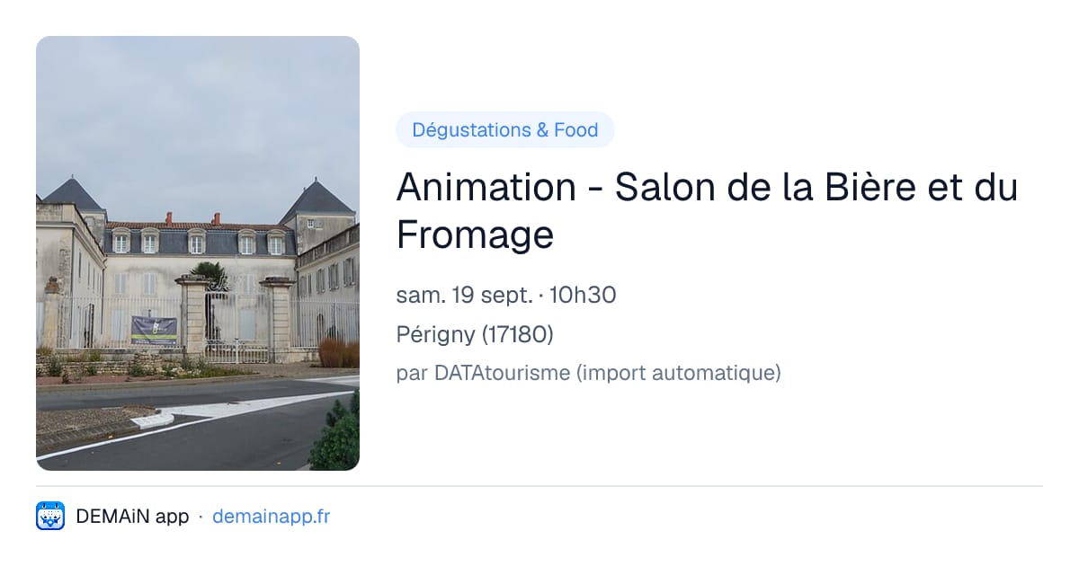 Animation - Salon de la Bière et du Fromage — Périgny
