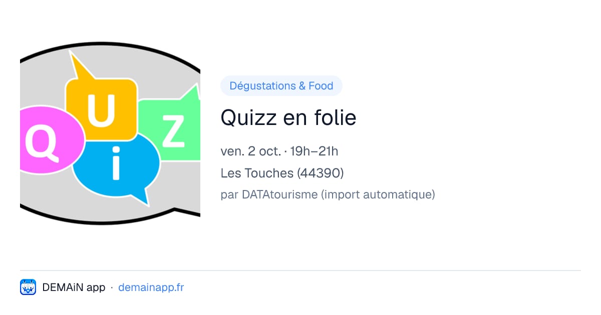 Quizz en folie — Les Touches