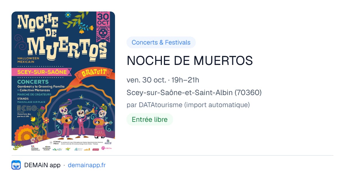 NOCHE DE MUERTOS — Scey-sur-Saône-et-Saint-Albin