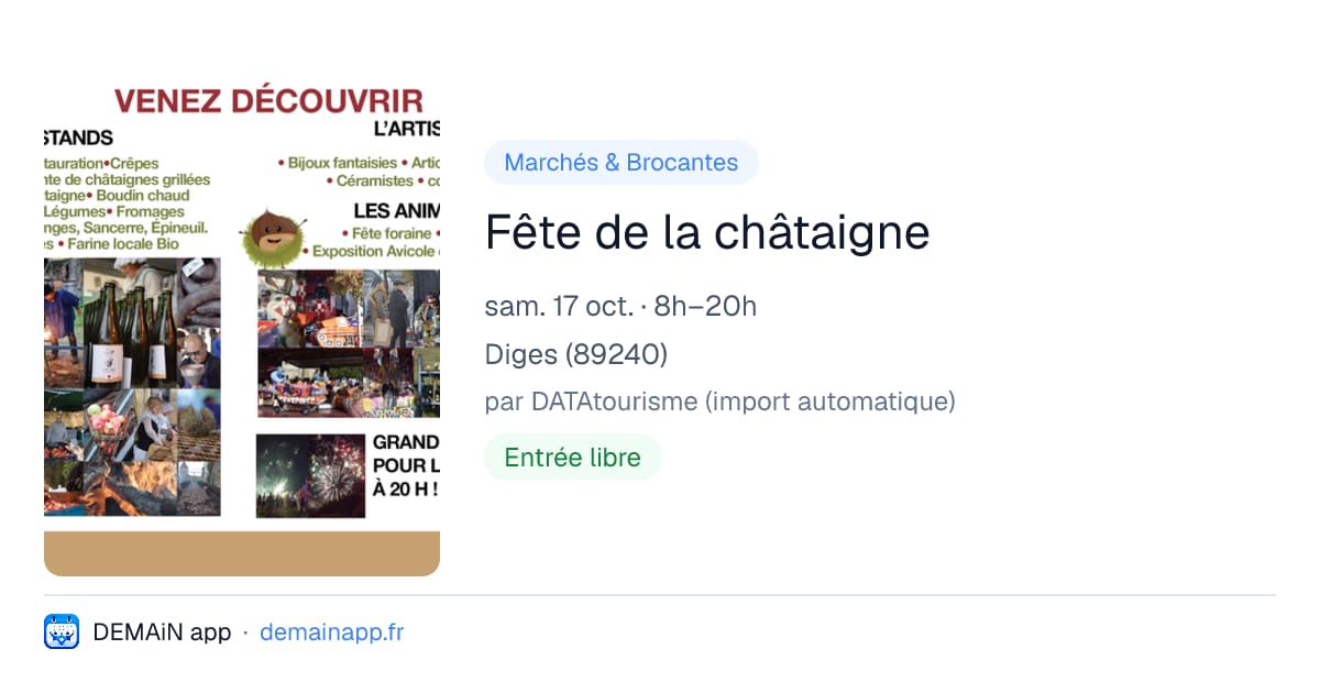 Fête de la châtaigne — Diges