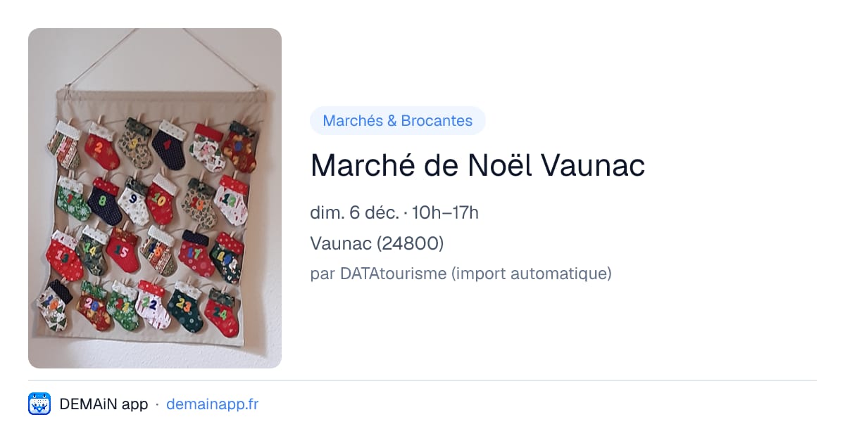 Marché de Noël Vaunac — Vaunac
