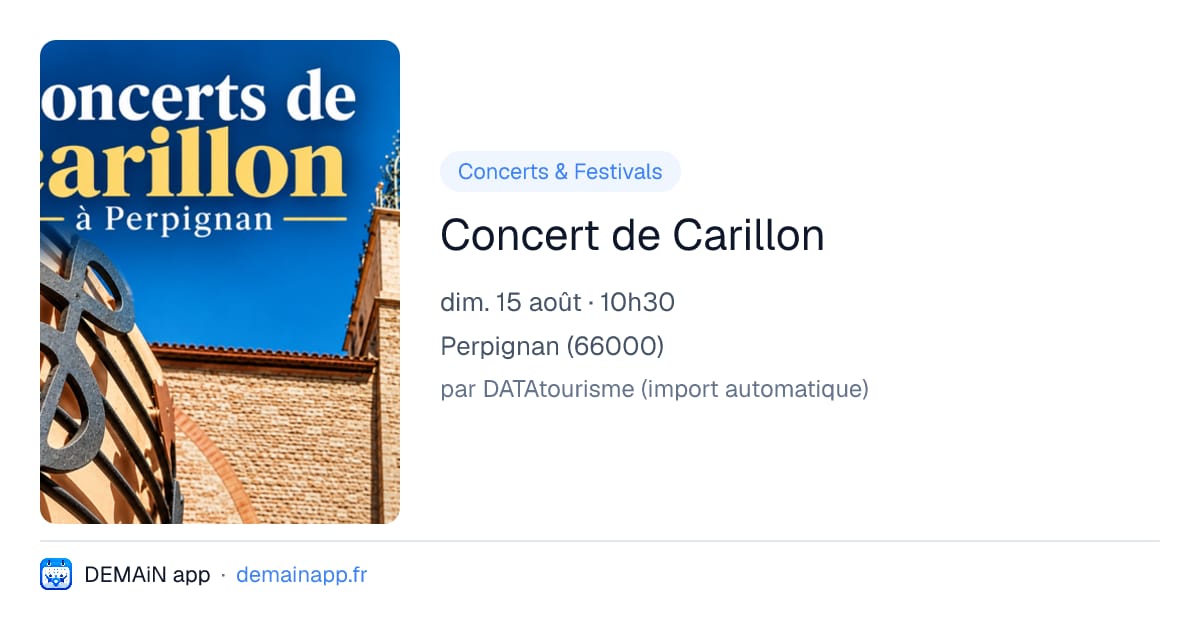 Concert de Carillon — Perpignan
