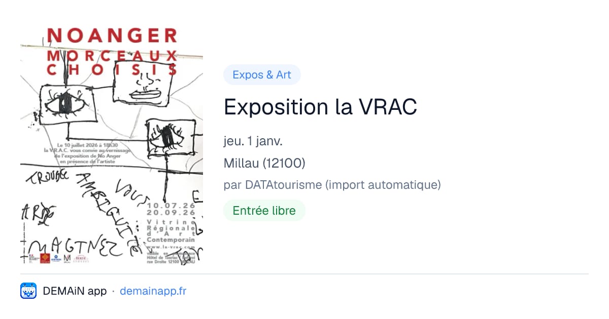 Exposition la VRAC — Millau
