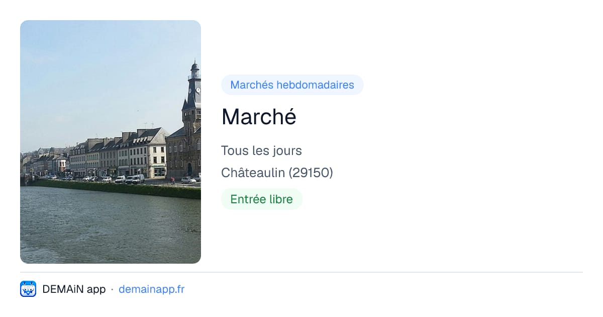 Marché — Châteaulin