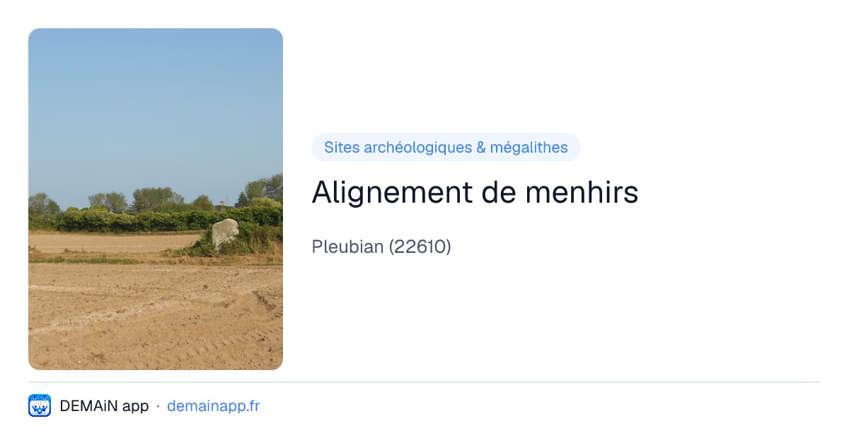 Alignement de menhirs — Pleubian