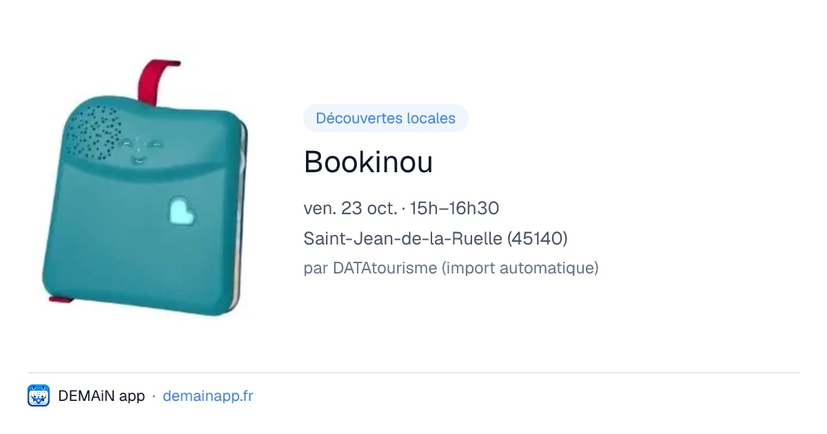 Bookinou — Saint-Jean-de-la-Ruelle