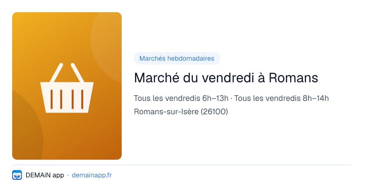 Marché du vendredi à Romans — Romans-sur-Isère