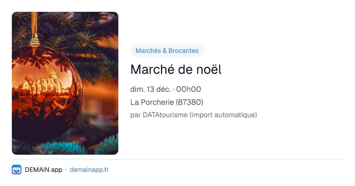 Marché de noël — La Porcherie