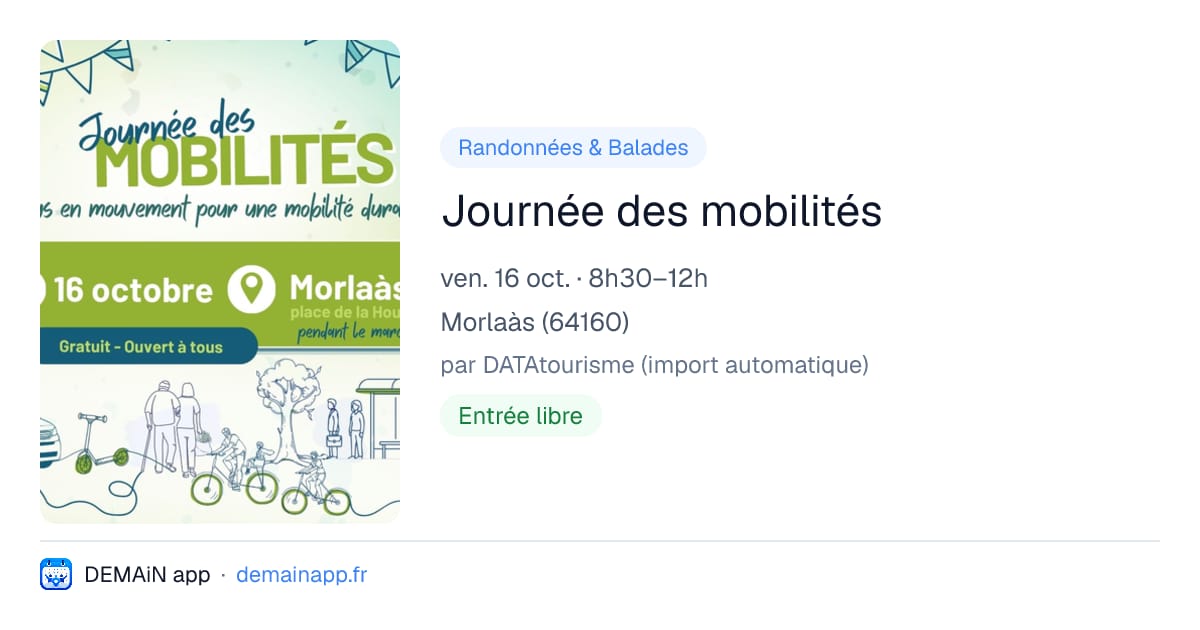 Journée des mobilités — Morlaàs