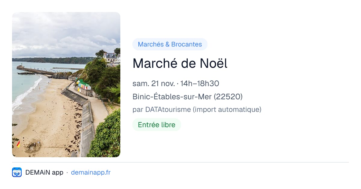 Marché de Noël — Binic-Étables-sur-Mer