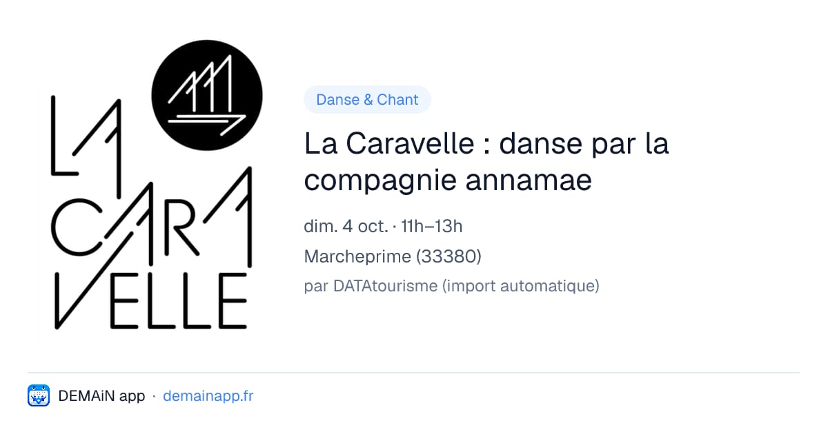 La Caravelle : danse par la compagnie annamae — Marcheprime