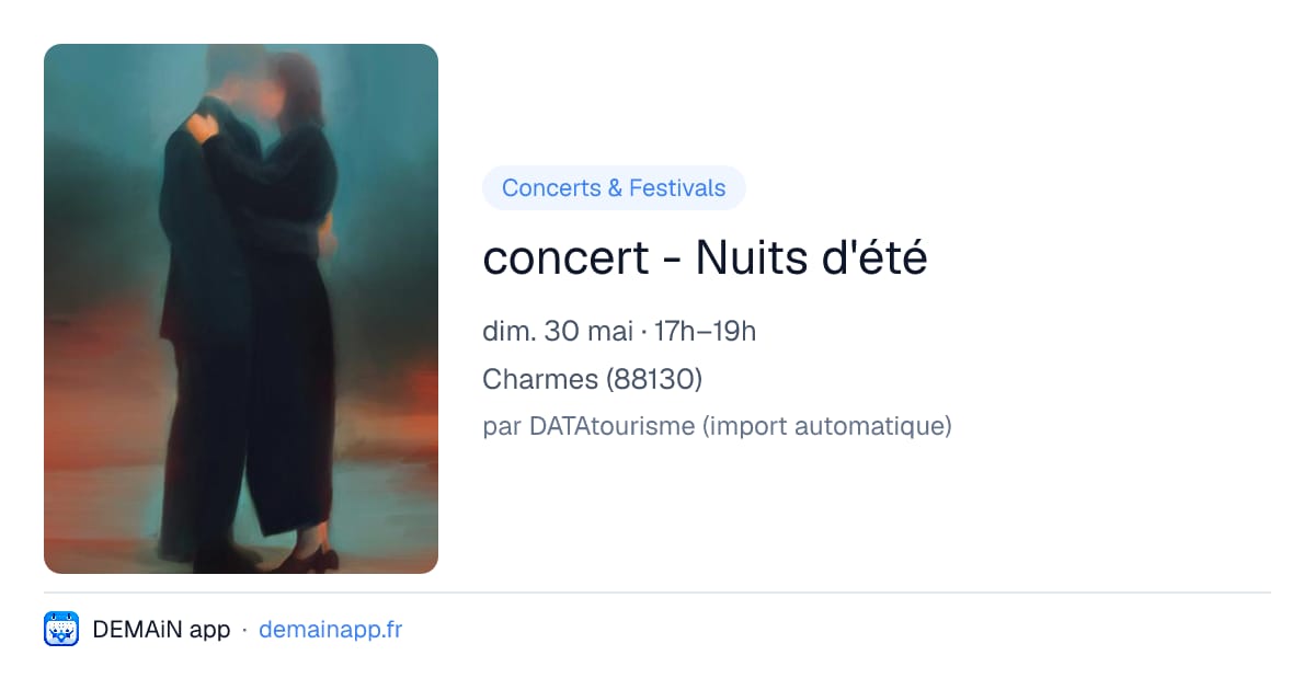 concert - Nuits d'été — Charmes