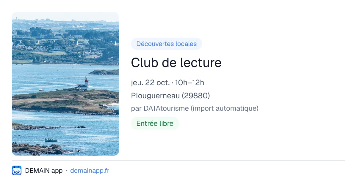 Club de lecture — Plouguerneau