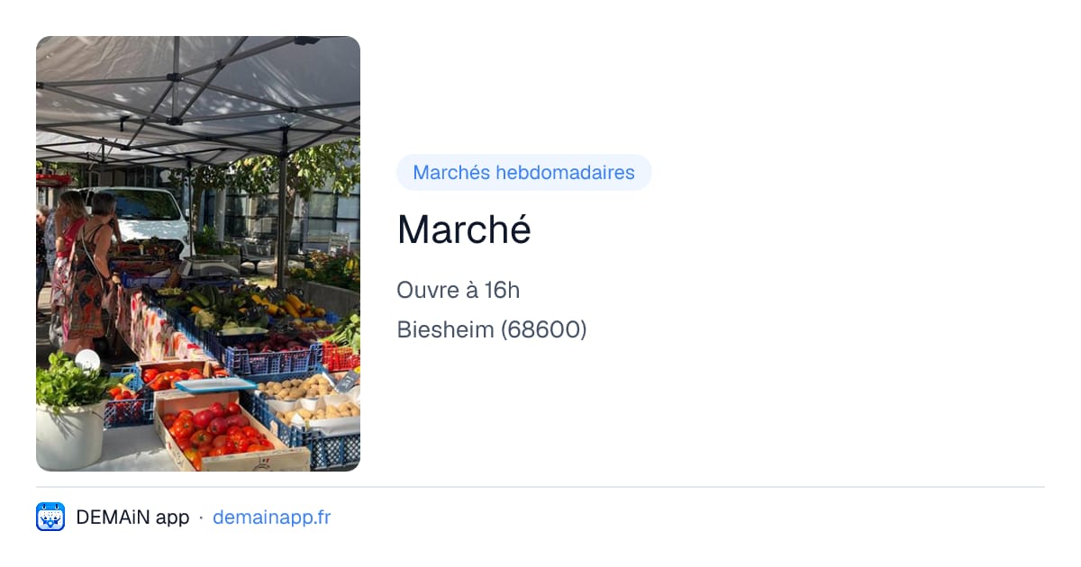 Marché — Biesheim