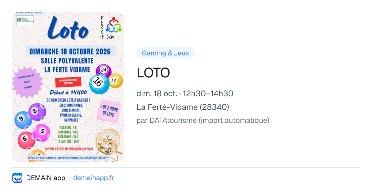 LOTO — La Ferté-Vidame