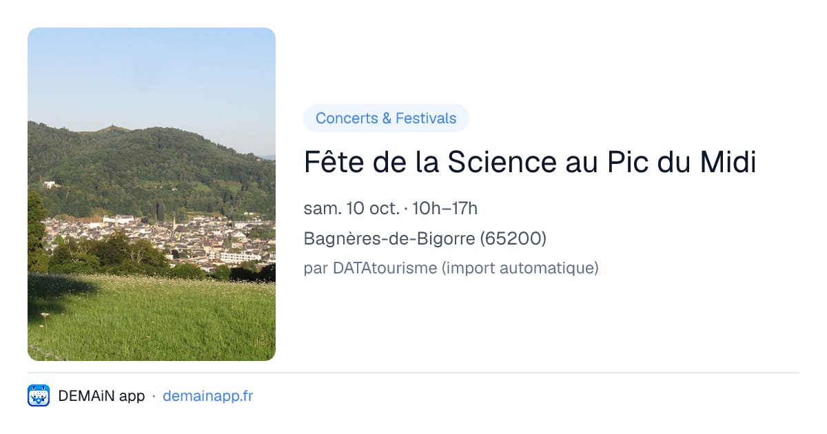 Fête de la Science au Pic du Midi — Bagnères-de-Bigorre